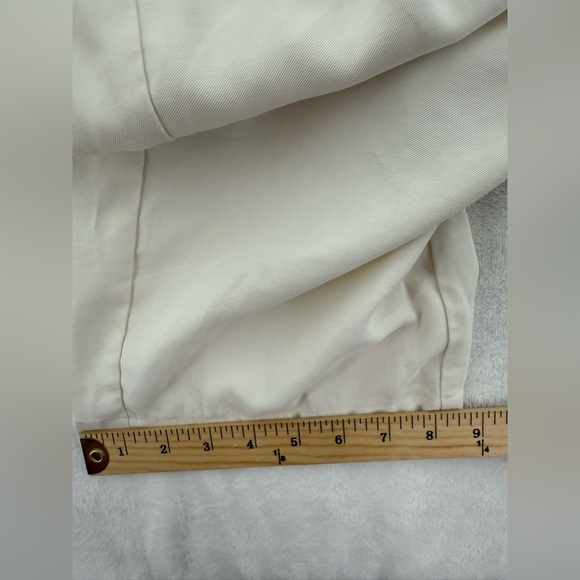 Nine West Utility Khaki Canvas Beige Cream Pant Jumpsuit size large Easter party - Picture 11 of 16